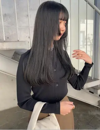 ロング 🎀韓国/艶髪/暗髪 🎀 柚月🫧立川駅のヘアスタイル