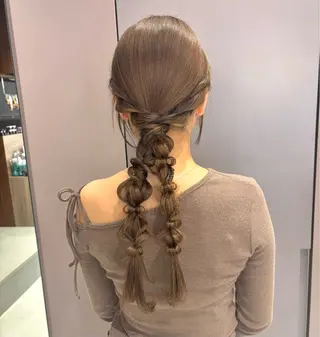 ロング ヘアアレンジ Iris by artina 武蔵小杉店【イリス バイ アルティナ】所属・🎼レイヤー/顔周り カット/nene♬のヘアスタイル