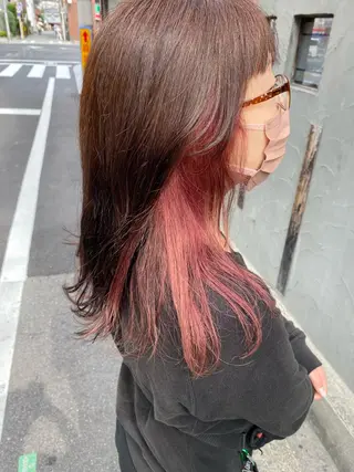 ミディアム カラー 西田辺/ タカスナオヤのヘアスタイル