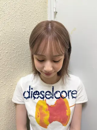 ミディアム 【haRu ハル】 ゴトウハナのヘアスタイル