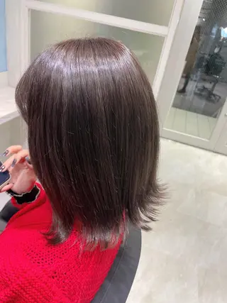 ミディアム カラー 🌷ピンク/韓国風 暖色カラー ゆい🌷のヘアスタイル