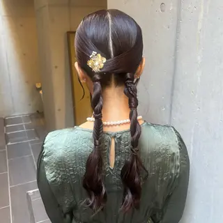 ロング ヘアアレンジ 〖❁田尻千尋| LEONID❁〗のヘアスタイル