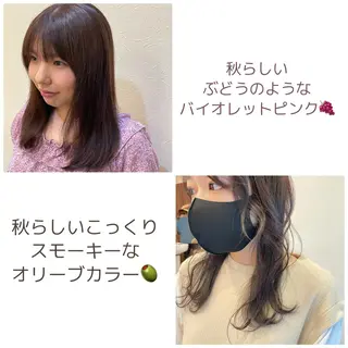 セミロング カラー ヘアアレンジ SHANTi 飯塚 ヘアセット/髪質改善のヘアスタイル