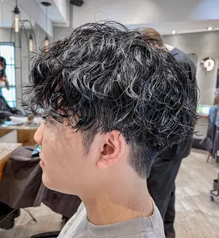 ショート パーマ メンズ amie高崎所属・高崎メンズパーマ 髪質改善TAKEのヘアスタイル