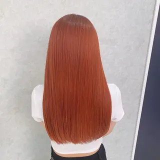 ロング カラー 浦口友華 ♡  暖色系カラーのヘアスタイル