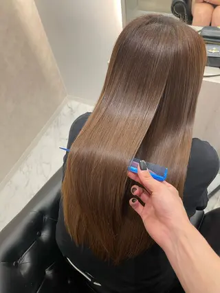 ロング カラー &chaLme   心斎橋所属・emi/髪質改善/ 韓国風/艶カラーのヘアスタイル