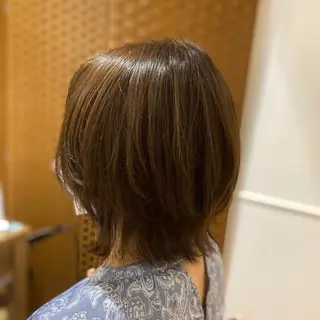 ショート カラー パーマ ヘアアレンジ メンズ キッズ ネイル マツエク・マツパ ✂︎ショート、ボブ、 レイヤー🩵YUMIのヘアスタイル