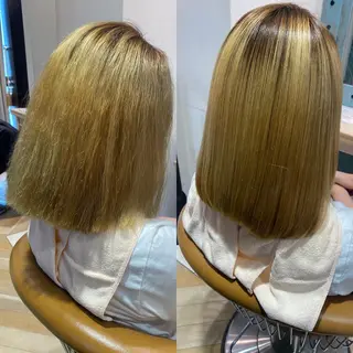 ミディアム 髪質改善　縮毛の達人 矢井由真のヘアスタイル