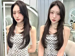 ロング カラー ヘアアレンジ 大宮‎🩵縮毛矯正 レイヤー　佐藤和のヘアスタイル