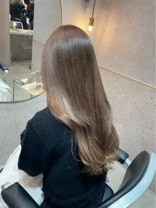 ロング カラー 韓国ヘア🤍顔周り/ 髪質改善✨/林遼一郎のヘアスタイル