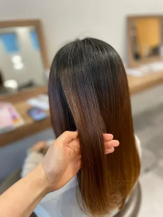 ロング パーマ no4ナチュラル戸祭所属・山越 美裕樹のヘアスタイル