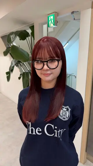 ロング カラー カラー まなみのヘアスタイル