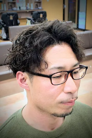 ショート パーマ 理容プラーナ 福井のヘアスタイル