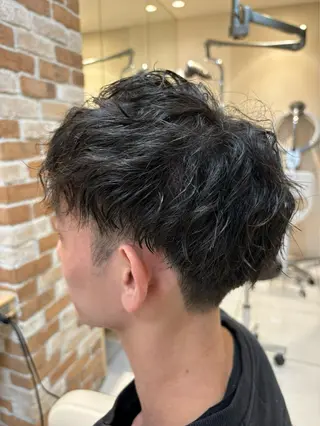 パーマ ASH 成嶋秀晟のヘアスタイル