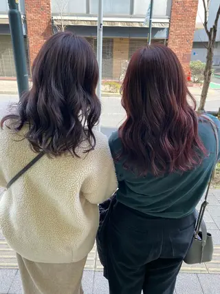 ミディアム カラー 韓国風スタイル 🍓MIZUKI🍓のヘアスタイル