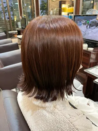 ショート 縮毛矯正&髪質改善/ きょうの🐺のヘアスタイル