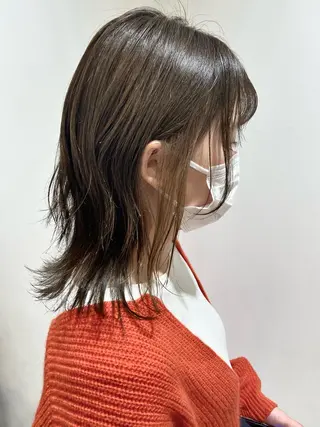 ミディアム カラー 🐺ウルフ/レイヤー 似合わせ‎🤍沙羅のヘアスタイル