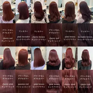 セミロング カラー ヘアアレンジ 🍒♡艶髪暖色カラー saaya♡🍒のヘアスタイル