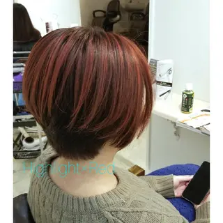 ショート カラー ✨デザインカラー✨ 中澤秀章のヘアスタイル