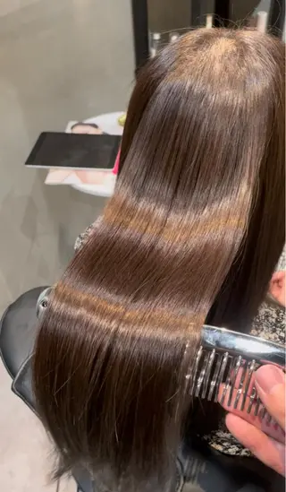 ロング パーマ 【レイヤーカット】 関根【コテ巻パーマ】のヘアスタイル