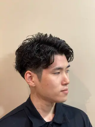 ショート パーマ メンズ テライ ケイショウのヘアスタイル