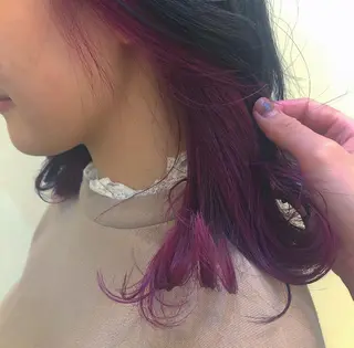 ミディアム レイヤー/ハイトーン 🧸SENAのヘアスタイル