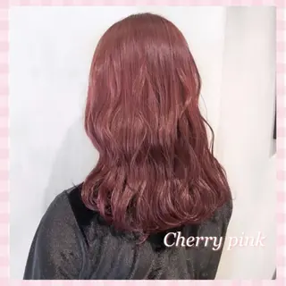 セミロング カラー 💗ガーリーヘア🎀 saki💗のヘアスタイル