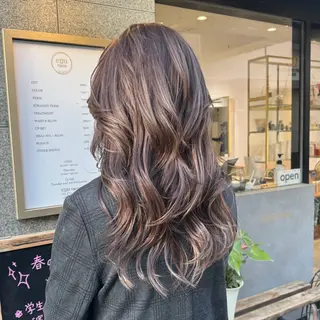 セミロング カラー ナガミネアリサ/ 学芸大学/海外ヘアのヘアスタイル