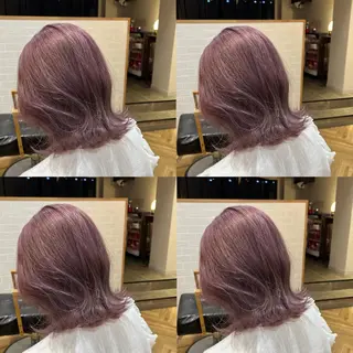 ミディアム カラー 艶カラー/韓国顔周り 🎀mamiのヘアスタイル