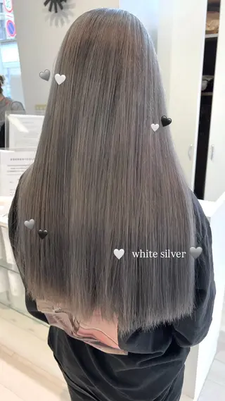 ロング カラー Parve Mix 森 美遥🇰🇷🩶のヘアスタイル