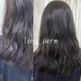 ロング パーマ 片柳 美友季のヘアスタイル