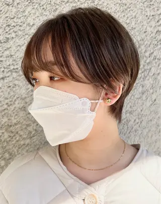 ショート 透明感カラー🍃 レイヤースタイル✨葵のヘアスタイル