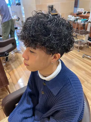 パーマ メンズ しみず さくら🌸のヘアスタイル