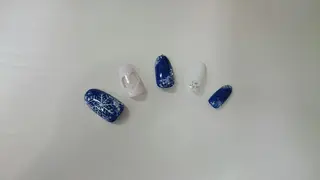 ミディアム ロング ネイル nail salon Blancのネイルデザイン