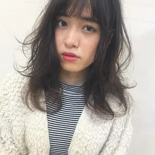 ミディアム 鎌倉 彩のヘアスタイル