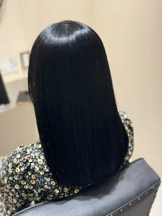 ロング 黒島優香🦋 /縮毛矯正/髪質改善のヘアスタイル