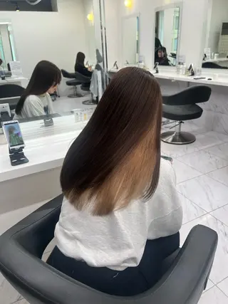 セミロング カラー 韓国レイヤーカット /REIのヘアスタイル