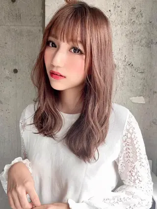 セミロング カラー 美髪/カラー 美容院🌈渡辺隼也のヘアスタイル