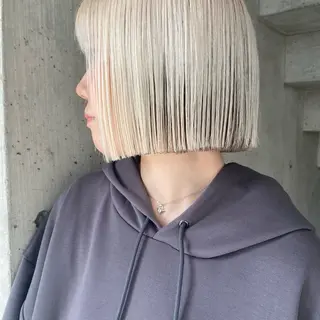 ショート カラー 似合わせカット/ ハイトーン/aoiのヘアスタイル