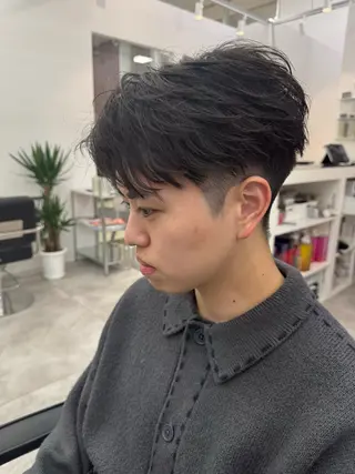 ショート パーマ メンズ メンズパーマ/長岡 坂口祥貴/店長のヘアスタイル