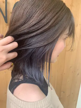 ミディアム カラー yamauchi mikuのヘアスタイル