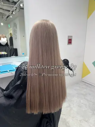 ロング 透明感ヘア/ベージュ 🩶shiho🩶のヘアスタイル