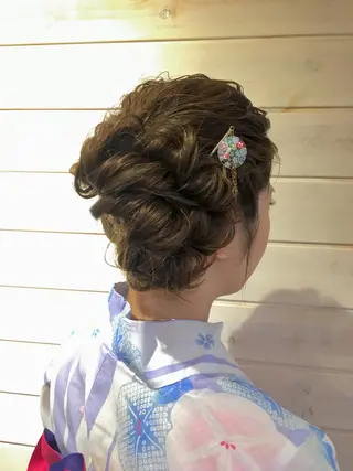 ロング ヘアアレンジ さかい なつみのヘアスタイル