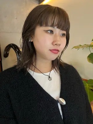 ミディアム レイヤーカット\ウル フ　chinatsuのヘアスタイル