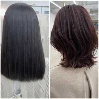 ミディアム カラー COA GINZA 空也/前髪/顔まわりのヘアスタイル