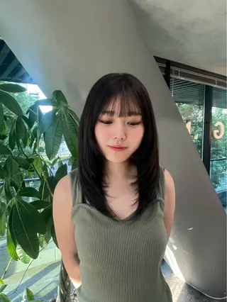 ロング カラー ⭐️GANNI ⭐️小久保沙紀のヘアスタイル