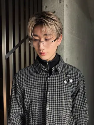 ショート ソフツイ/フェザー/ NEXT渋谷/颯のヘアスタイル