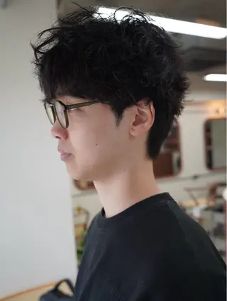 ショート パーマ メンズ YOHEI【メンズ/ パーマ/メンズ特化】のヘアスタイル