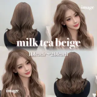 ミディアム 赤み消しカラー🪽 透明感カラー🪽のあのヘアスタイル