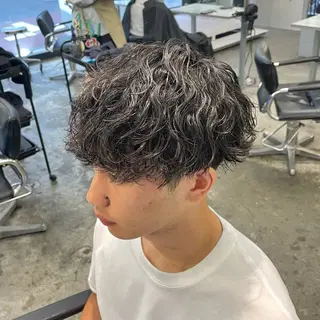 ショート パーマ メンズ メンズ特化美容師/ 藤戸 椋のヘアスタイル